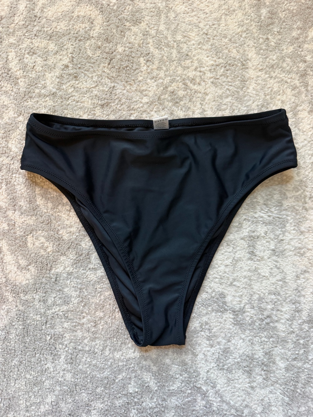 RELLECIGA Black Low-Rise Bikini Bottom